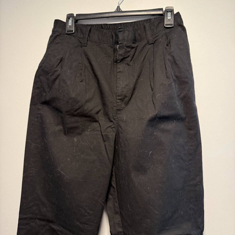 GAP 10 Tall Black Pleated Khaki Pant - Picture 3 of 8